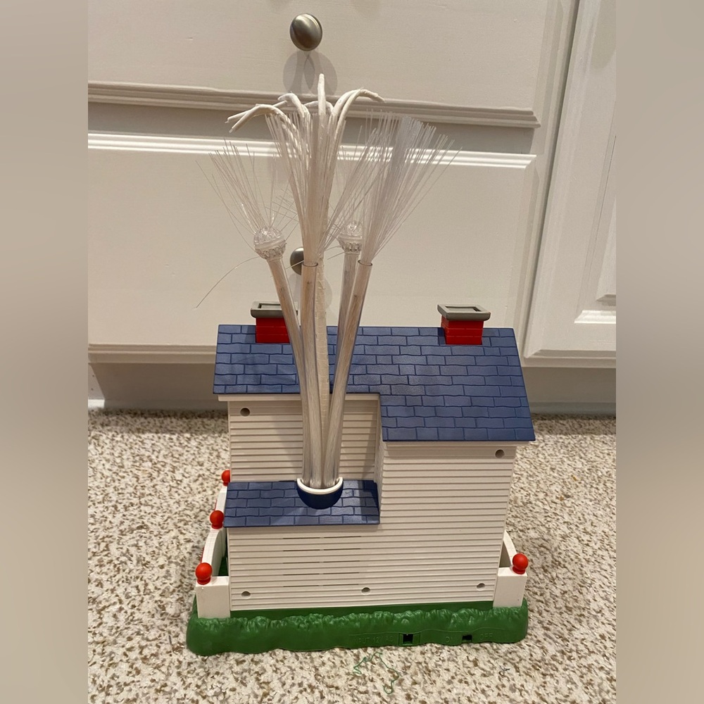 VTG CIB Avon Patriotic Lighted Fiber Optic House 4th Of July Fireworks Americana - Picture 4 of 17